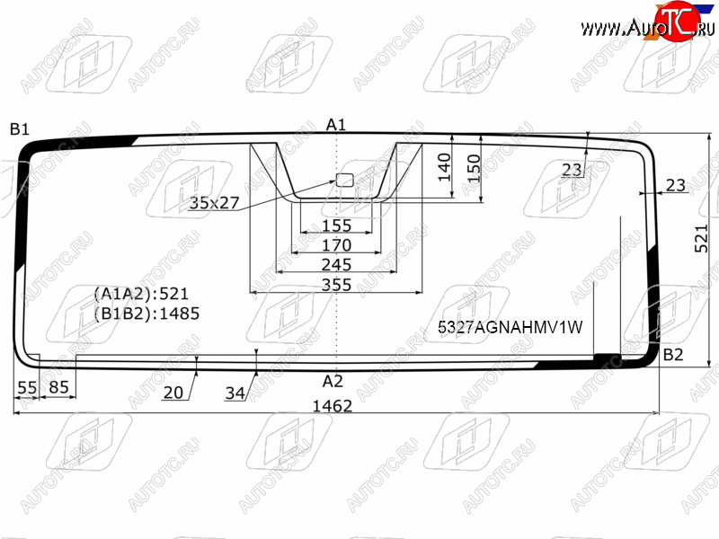 13 599 р. Стекло лобовое (Обогрев полный Антенна Датчик дождя) Mercedes-Benz G-Class 12-18 FUYAO 5327AGNAHMV1W  с доставкой в г. Вологда