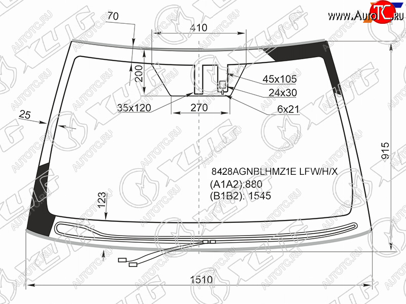 9 999 р. Стекло лобовое (Обогрев щеток Датчик дождя Молдинг) Toyota Camry (XV70) 17-  Camry UAEUSA 17-20 XYG 8428AGNBLHMZ1E LFW/H/X  с доставкой в г. Вологда
