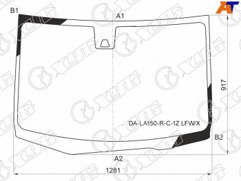 Стекло лобовое (Камера) Daihatsu Move 14-23  Subaru Stella 14-23 XYG DA-LA150-R-C-1Z LFW/X