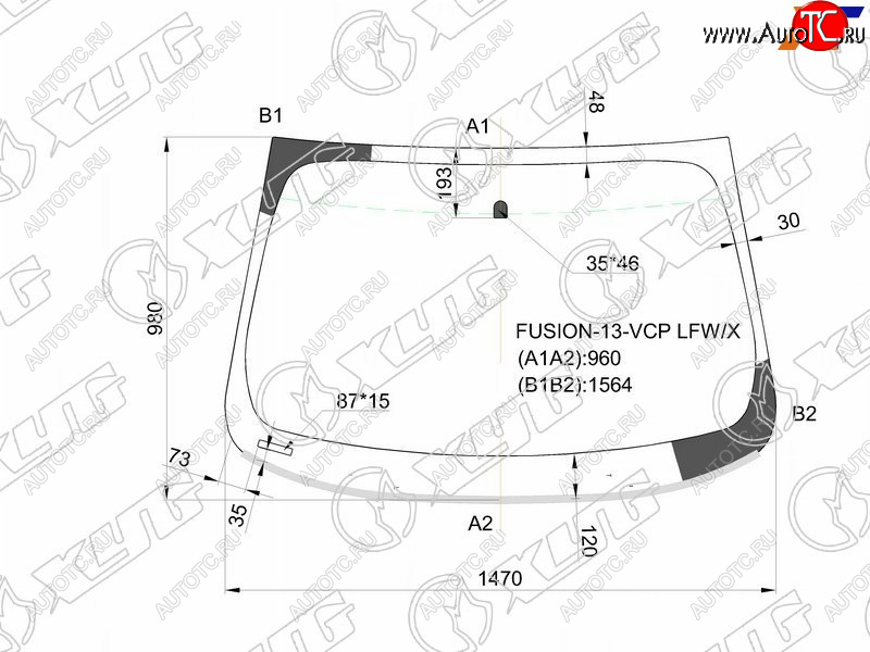 7 899 р. Стекло лобовое (Молдинг 4D SED) Ford Mondeo 14-19 XYG FUSION-13-VCP LFW/X  с доставкой в г. Вологда