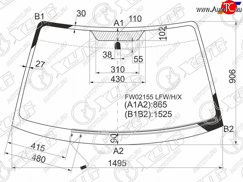 7 999 р. Стекло лобовое (Обогрев щеток) Subaru Legacy 98-03  Outback 98-03  Legacy B4 98-03  Legacy Lancas XYG FW02155 LFW/H/X  с доставкой в г. Вологда