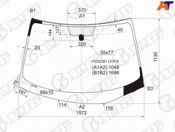 Стекло лобовое (Молдинг) Nissan Murano 02-08 XYG FW02381 LFW/X