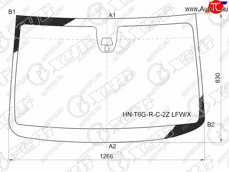 7 999 р. Стекло лобовое + 2 камеры HONDA N-WGN 5D HBK 13-19                                                   XYG HN-T6G-R-C-2Z LFW/X  с доставкой в г. Вологда