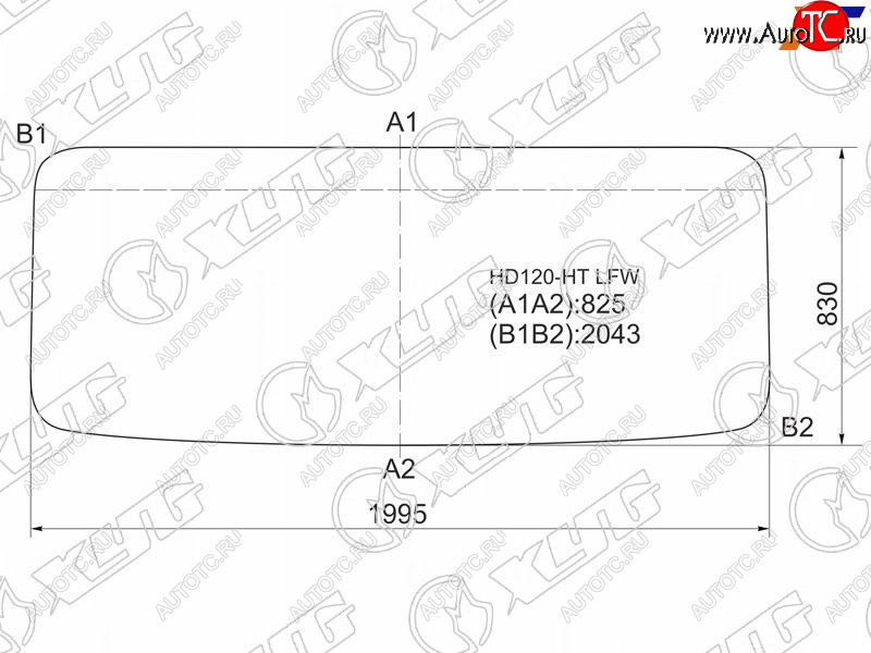10 549 р. Стекло лобовое Hyundai HD120 97-18  HD170 97-18  HD250 97-18  HD270 97-18 XYG HD120-HT LFW  с доставкой в г. Вологда
