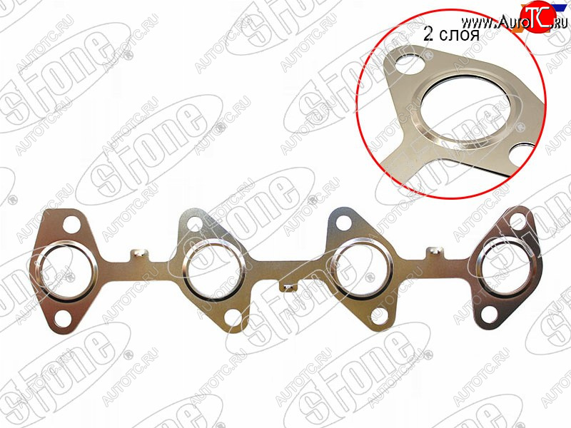749 р. Прокладка выпускного коллектора TOYOTA PRADOHILUX 1KZ-TE1-2KD-FTV 93- STONE JB-1240031  с доставкой в г. Вологда