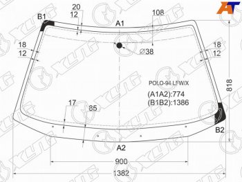 Стекло лобовое VOLKSWAGEN POLO III 35D 94-99                                                        XYG POLO-94 LFW/X