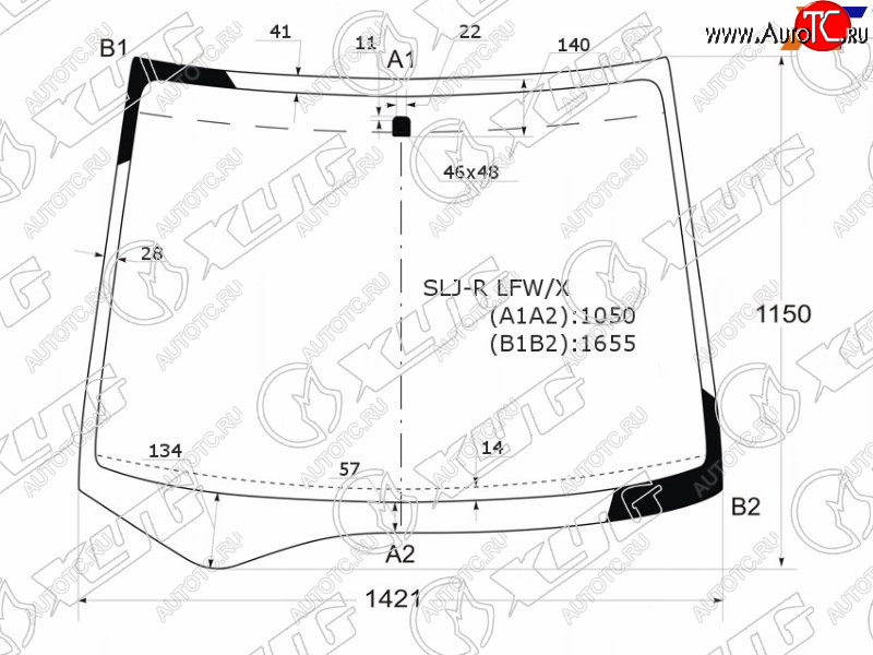 12 549 р. Стекло лобовое Honda Stepwgn 05-09 XYG SLJ-R LFW/X  с доставкой в г. Вологда