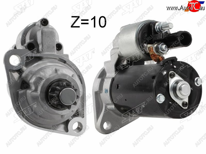 5 249 р. Стартер Audi A3 03-13 / Q3 11-19 / Skoda Octavia 04-13 / Rapid 12- / Volkswagen Golf 03-16 / Jetta 0 SAT ST-02M911023S, st02m911023s SAT ST-02M911023S  с доставкой в г. Вологда