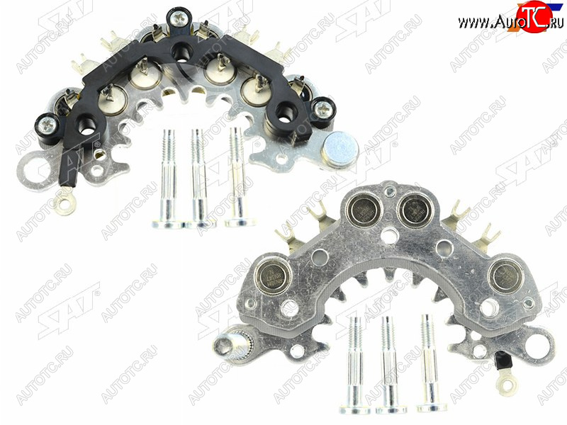 919 р. Диодный мост генератора NISSAN ALMERA N16 00-01PRIMERA P11P12 02- QG15DEQG16DEQG18DE D=114mm SAT ST-133-0011  с доставкой в г. Вологда