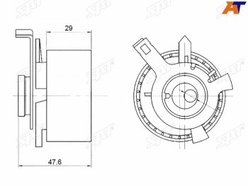 Ролик ремня ГРМ натяжной FORD FOCUSFUSIONMAZDA TRIBUTE2 1,61,82,0 SAT ST-1328472