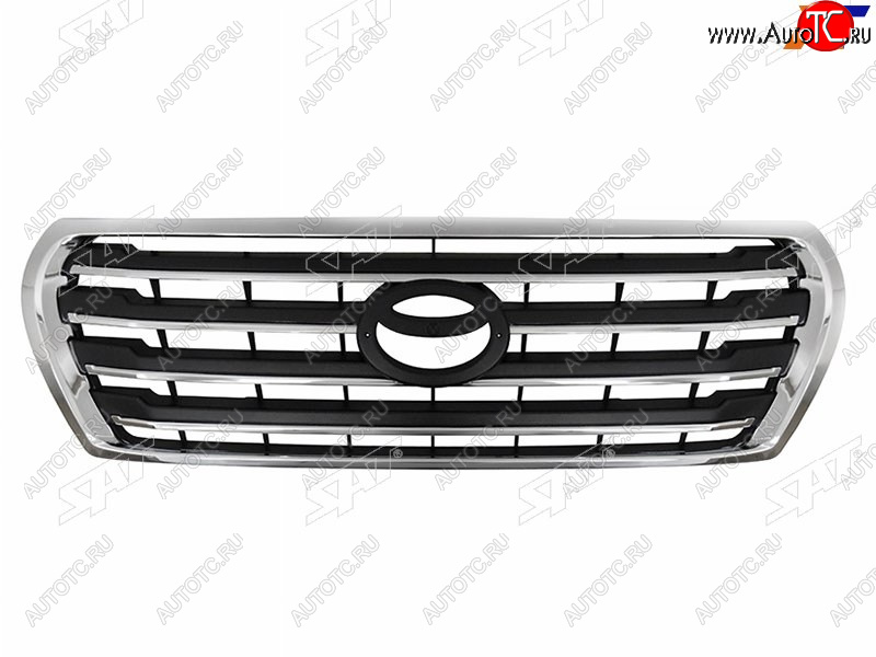 10 649 р. Решетка радиатора SAT  Toyota Land Cruiser  200 (2012-2015) 1-ый рестайлинг (молдинг хром)  с доставкой в г. Вологда