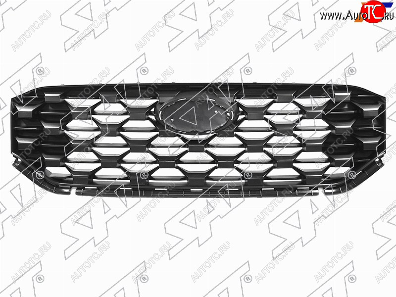 10 649 р. Решетка радиатора SAT  Hyundai Santa Fe  TM (2020-2022) рестайлинг  с доставкой в г. Вологда