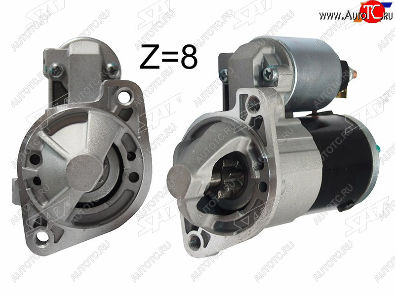 6 449 р. Стартер Mitsubishi Galant 96-12 / Lancer 02-10 / Outlander 02-09 / Airtrek 01-05 (1,4 kW/ Z=8) SAT ST-1810A001N, st1810a001n SAT ST-1810A001N  с доставкой в г. Вологда