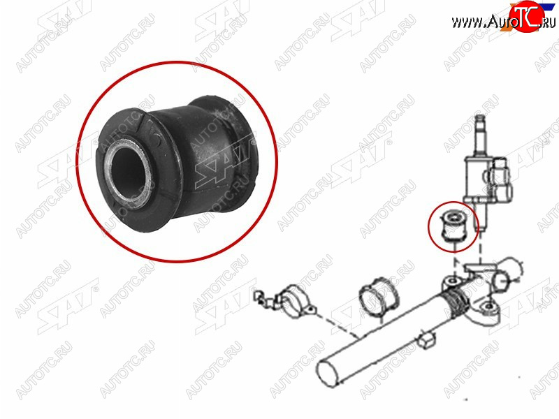161 р. Втулка рулевой рейки Subaru Forester 07-13  Impreza 07-12  Legacy 09-15  Outback 09-15 SAT ST-34112-AG00A-9E  с доставкой в г. Вологда