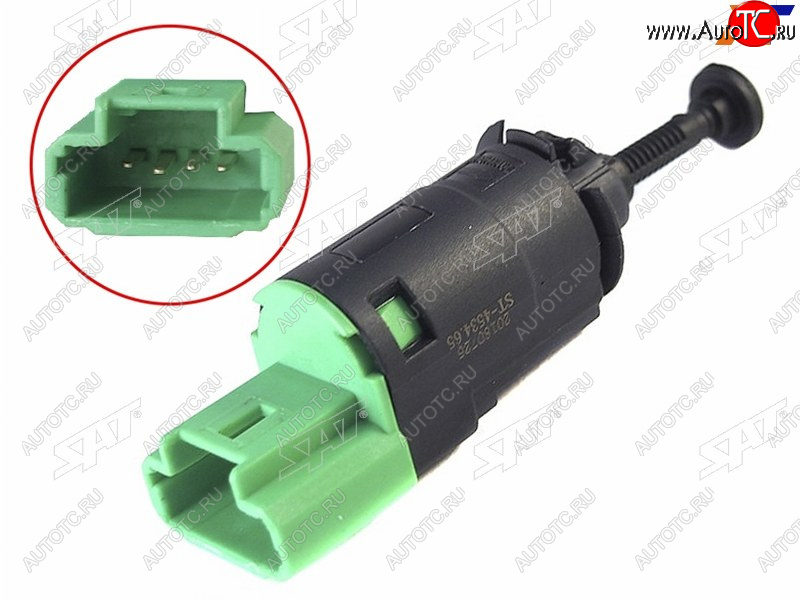 399 р. Датчик включения стоп-сигнала CITROEN Berlingo IIC2-C5PEUGEOT 1007207307308407607Partner 08- SAT ST-4534.65  с доставкой в г. Вологда