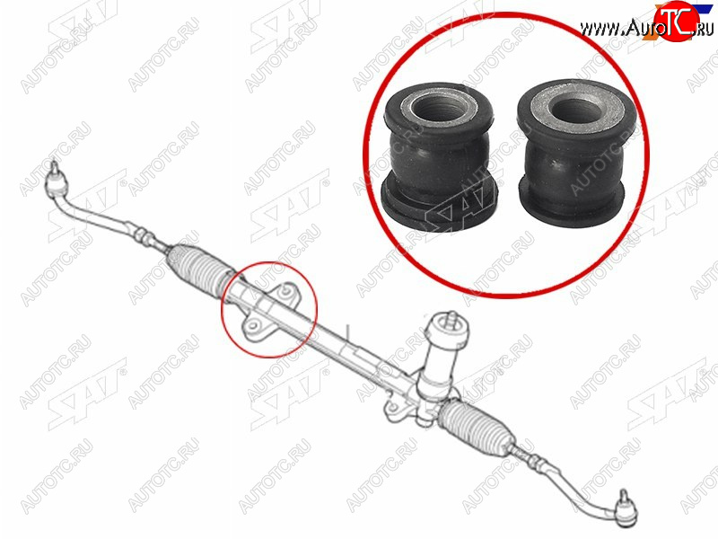 489 р. Втулка рулевой рейки Kia Ceed 06-12  Cerato 08-13  Hyundai i30 07-12  Kia Cerato Koup 08-13 SAT ST-56500-1H300B  с доставкой в г. Вологда