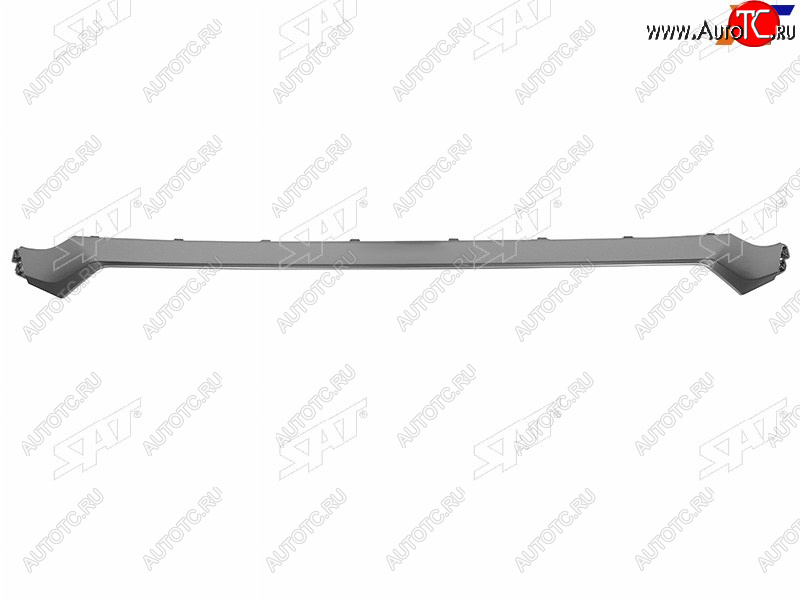 2 999 р. Молдинг решетки радиатора SAT  Hyundai Santa Fe  TM (2018-2021) дорестайлинг (хром)  с доставкой в г. Вологда