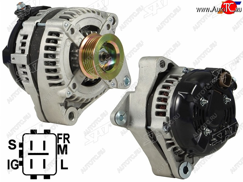 9 449 р. Генератор LEXUS GXLX470 4.7TOYOTA 4RUNNERLAND CRUISERTUNDRA 4.7 03-09 2UZFE 12V 140A SAT ST-85-0101  с доставкой в г. Вологда