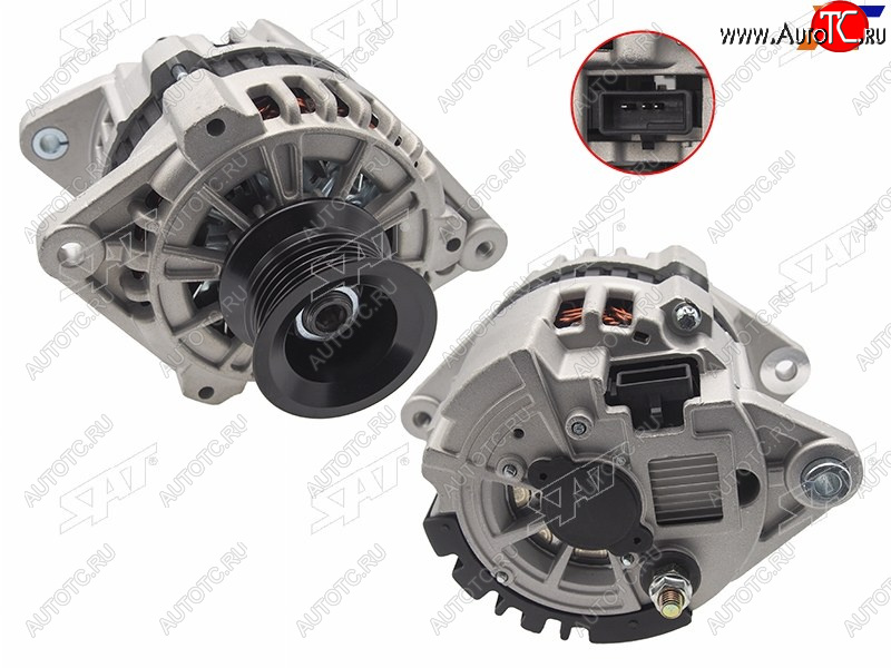 10 499 р. Генератор DAEWOO ESPERO 95-99NEXIA 1.5 95-99 A15G15MF 12V 80A(квадратная фишка) SAT ST-85-0078  с доставкой в г. Вологда