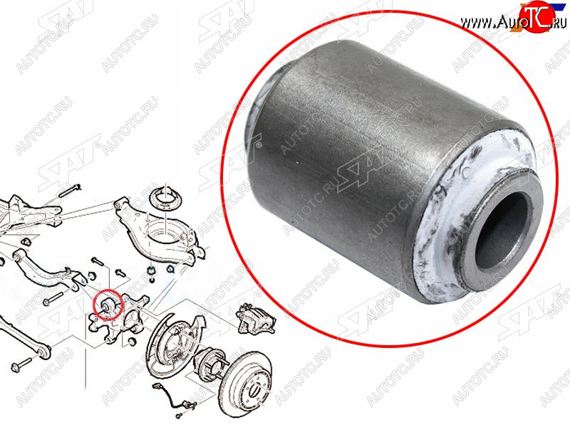 489 р. Сайлентблок Chevrolet Captiva 06-15  Opel Antara 06-15  Daewoo Winstorm 06-10 SAT ST-96626434-B1  с доставкой в г. Вологда
