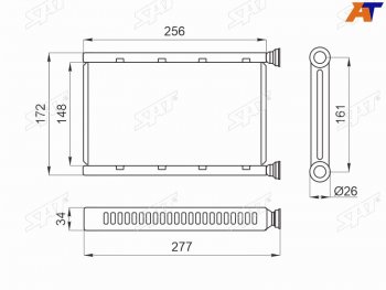 Радиатор отопителя салона BMW 1-SERIES E87 04-3-SERIES E90 05-11X1 E84 09- SAT ST-BM90-395-0