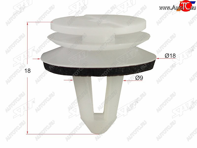 23 р. Клипса обшивки двери VAG (1 шт.) SAT ST-M11280  с доставкой в г. Вологда