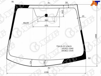 Стекло лобовое Honda Fit 13-20 XYG T5A-R-CP LFW/X