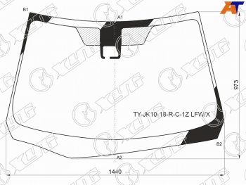 Стекло лобовое (Камера) Toyota Aqua 17-21 XYG TY-JK10-18-R-C-1Z LFW/X