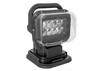 8 029 р. Фара-искатель 12V 50W LED с дистанционным управлением, черный (200х240х200мм) China ch001-bl  с доставкой в г. Вологда. Увеличить фотографию 4
