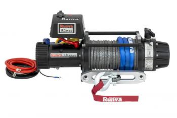 75 019 р. Лебёдка автомобильная электрическая 12V Runva 9500 lbs 4350 кг MAX высокоскоростная, влагозащищенная, синтетический трос RUNVA ewb9500max-q-sr  с доставкой в г. Вологда. Увеличить фотографию 6