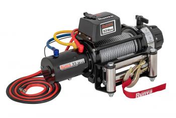 69 999 р. Лебёдка автомобильная электрическая 12V Runva 9500 lbs 4350 кг MAX влагозащищенная, стальной трос (228:1) RUNVA ewb9500maxs  с доставкой в г. Вологда. Увеличить фотографию 1