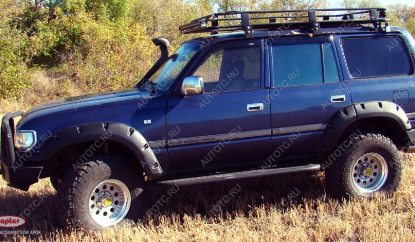 20 349 р. Расширители колёсных арок Toyota Land Cruiser 80 (80 мм) Fenders tlc-80  с доставкой в г. Вологда
