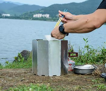 649 р. Экран ветрозащитный Naturehike, 10 секций, 84х24 см Naturehike nh20cj008-sl  с доставкой в г. Вологда. Увеличить фотографию 6