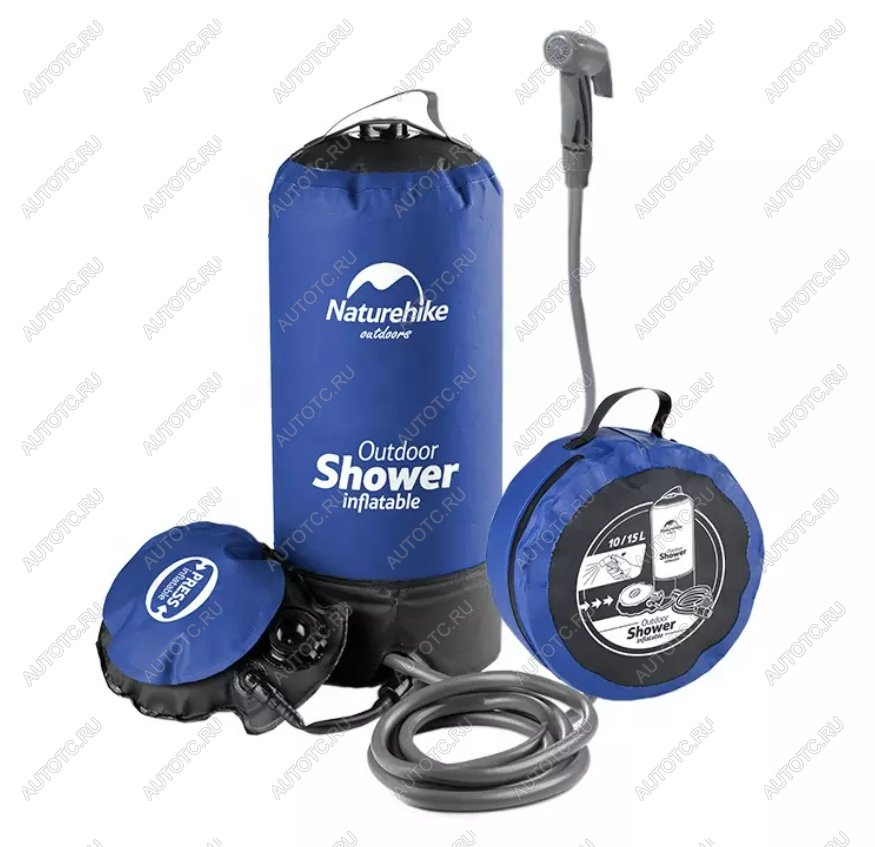 3 899 р. Душ кемпинговый Naturehike с ножным насосом Naturehike nh17l101-d-b  с доставкой в г. Вологда