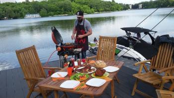 40 899 р. Гриль газовый O-GRILL 500MT bicolor черный-кремовый, с термометром (в комплекте адаптер тип А) O-GRILL 500mt_cream  с доставкой в г. Вологда. Увеличить фотографию 23