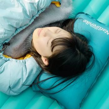 1 279 р. Подушка самонадувающаяся Naturehike 46х27х9,5 см, голубая Naturehike nh17a001-l-lb  с доставкой в г. Вологда. Увеличить фотографию 7