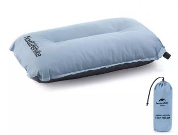1 279 р. Подушка самонадувающаяся Naturehike 46х27х9,5 см, голубая Naturehike nh17a001-l-lb  с доставкой в г. Вологда. Увеличить фотографию 1