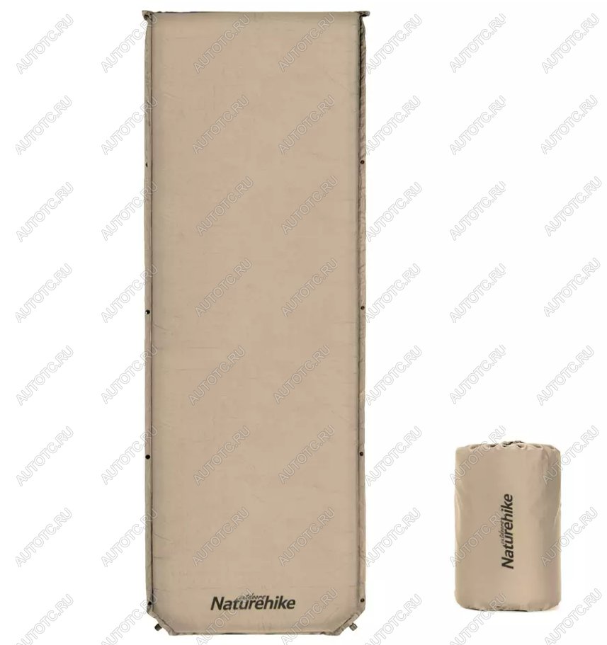 4 649 р. Коврик самонадувающийся Naturehike, 200х63х5 см, хаки Naturehike nh20dz003-kh  с доставкой в г. Вологда