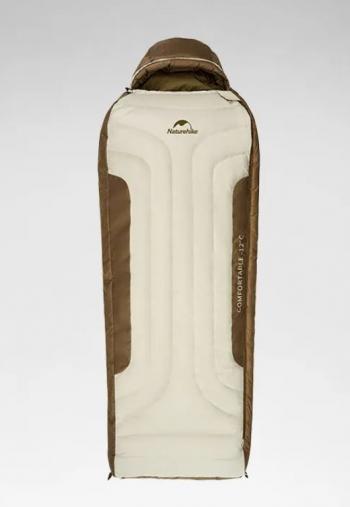 43 999 р. Мешок спальный Naturehike XR1500, 226х85 см, (правый) (ТК: -25C), бежево-коричневый Naturehike cnh22sd007-xr1500red  с доставкой в г. Вологда. Увеличить фотографию 1