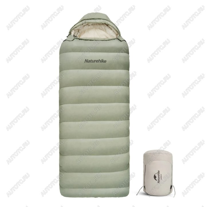 37 649 р. Мешок спальный Naturehike XS1000, 220х85 см, (правый) (ТК: -10C), зелёный Naturehike cnh22sd008-gr1000xs  с доставкой в г. Вологда