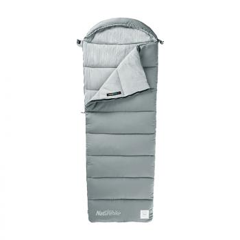 3 599 р. Мешок спальный Naturehike Envelope M180, (190+30)х80 см, (правый) (ТК: +12C), серый Naturehike nh20msd02-gm180  с доставкой в г. Вологда. Увеличить фотографию 1