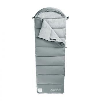 4 989 р. Мешок спальный Naturehike Envelope M400, (190+30)х80 см, (левый) (ТК: +1C), серый Naturehike nh20msd02-gm400-l  с доставкой в г. Вологда. Увеличить фотографию 1