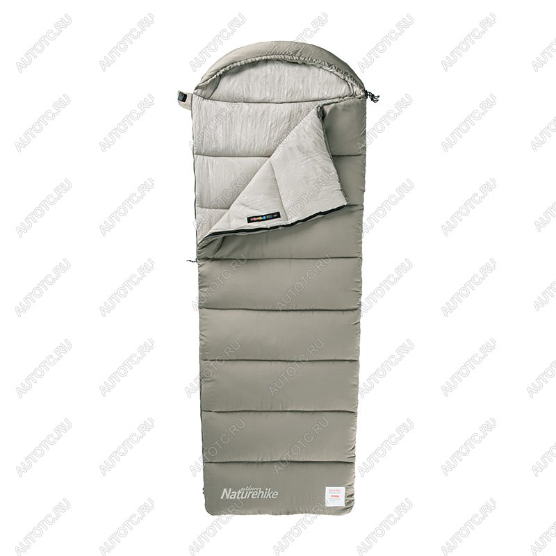 4 989 р. Мешок спальный Naturehike Envelope M400, (190+30)х80 см, (правый) (ТК: +1C), зеленый Naturehike nh20msd02-grm400  с доставкой в г. Вологда