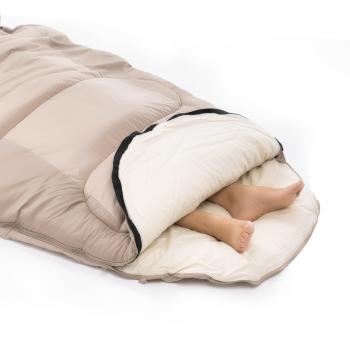 9 869 р. Мешок спальный Naturehike Oval PS200, 220х95 см, (левый) (ТК: +9C), серый Naturehike nh20msd03-ps200g-l  с доставкой в г. Вологда. Увеличить фотографию 4