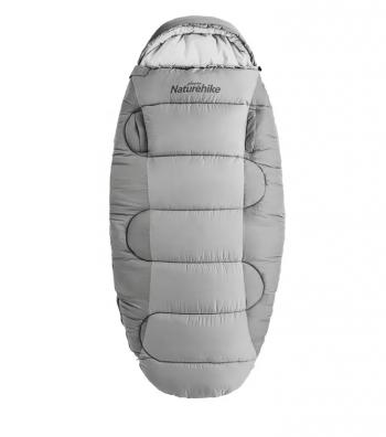 11 259 р. Мешок спальный Naturehike Oval PS400, 220х95 см, (правый) (ТК: 0C), серый Naturehike nh20msd03-ps400g  с доставкой в г. Вологда. Увеличить фотографию 1