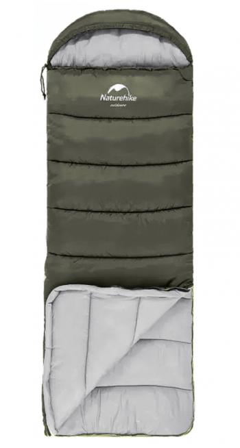 4 269 р. Мешок спальный Naturehike U350, (190х30)х75 см, (левый) (ТК: +1C), темно-зеленый Naturehike nh20msd07-agru350-l  с доставкой в г. Вологда. Увеличить фотографию 5
