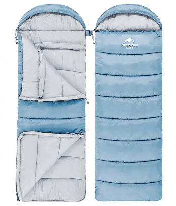 3 609 р. Мешок спальный Naturehike U250, (190х30)х75 см, (левый) (ТК: +6C), голубой Naturehike nh20msd07-blu250-l  с доставкой в г. Вологда. Увеличить фотографию 5