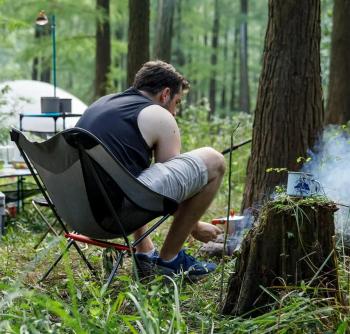3 339 р. Кресло туристическое Naturehike YL05 складное, черное, до 150 кг Naturehike nh18y050-z-bl  с доставкой в г. Вологда. Увеличить фотографию 8
