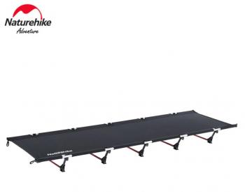8 919 р. Раскладушка Naturehike XJC05, 190х65х15 см, до 150 кг, черная Naturehike nh20jj001-bl  с доставкой в г. Вологда. Увеличить фотографию 1
