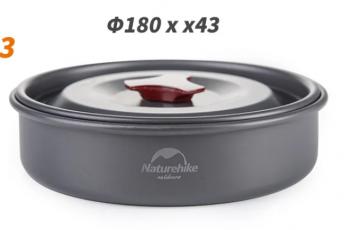 2 799 р. Набор посуды Naturehike туристический 3 в 1 (3 миски+половник) Naturehike nh15t203-g-ca  с доставкой в г. Вологда. Увеличить фотографию 4